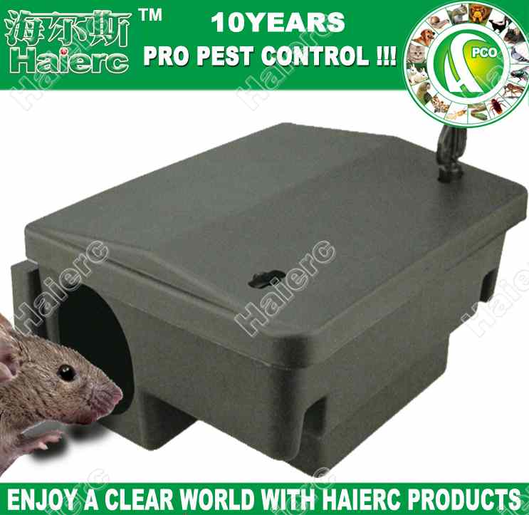 >Haierc High Quality Plastic Mouse Bait Station